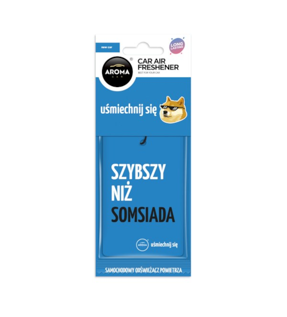 Zapach AROMA CAR Cellulose Let's Smile NEW CAR *  *106676* (op. 24szt)