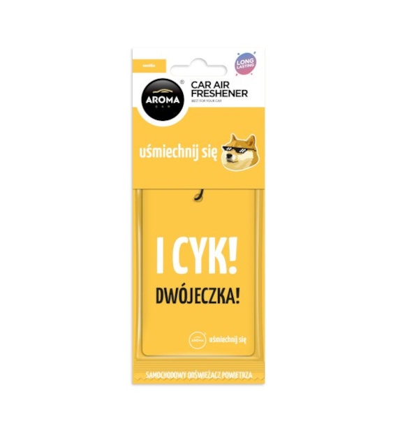 Zapach AROMA CAR Cellulose Let's Smile COTTON VANILLA *   *106638* (op. 24szt)