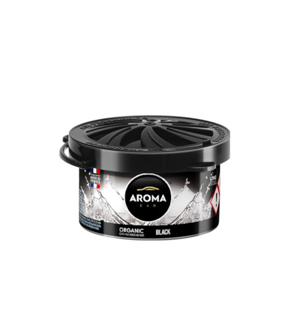 Zapach AROMA CAR Organic BLACK *  *000619* (op. 12szt)