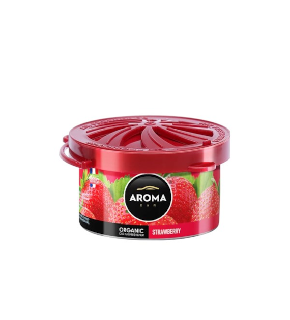 Zapach AROMA CAR Organic STRAWBERRY *  *000595* (op. 12szt)