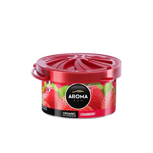 Zapach AROMA CAR Organic STRAWBERRY *  *000595* (op. 12szt)