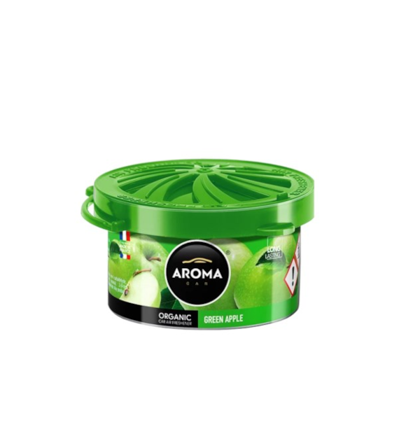 Zapach AROMA CAR Organic GREEN APPLE *  *000615* (op. 12szt)
