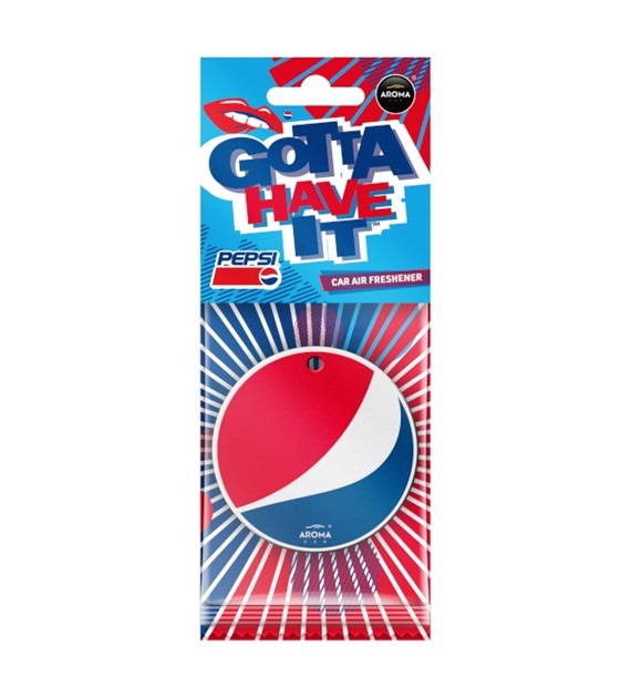 Zapach AROMA CAR Pepsi GLOBE Cellulose Sparkling * zawieszka podkładka  *102487* (op. 36szt)
