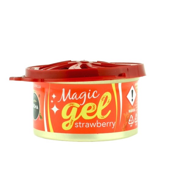 Zapach AROMA CAR Magic Gel STRAWBERRY  *109837* (op. 12szt)