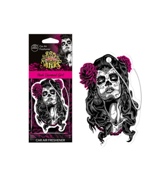 Zapach AROMA CAR Muertos PINK DIAMOND GIRL  *831167* (op. 24szt)