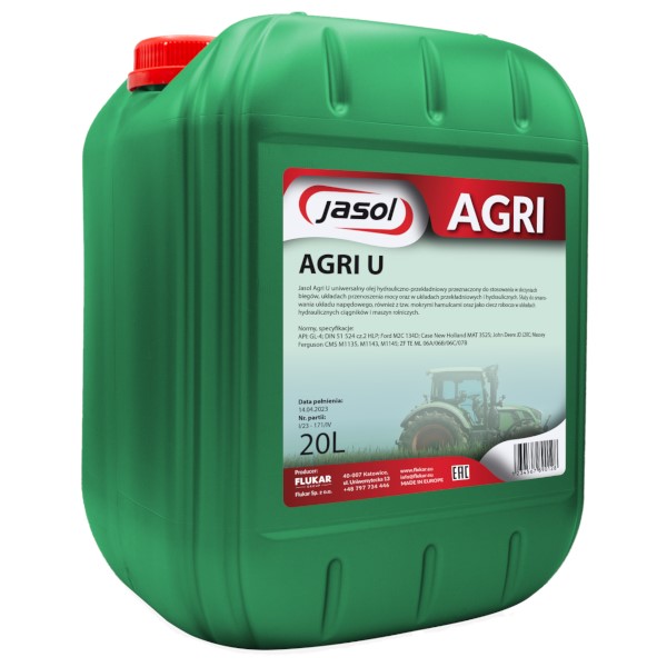 Olej JASOL AGRI U  20l  (zam. AGROL U)