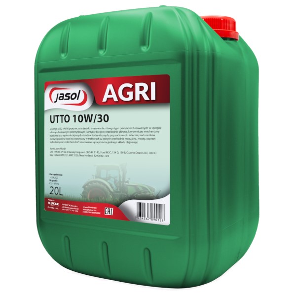 Olej JASOL AGRI UTTO 10w/30  20l