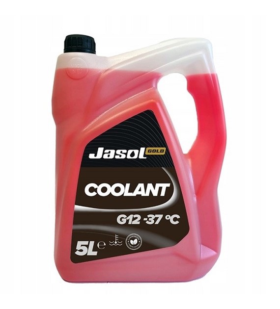 Olej JASOL GOLD Coolant Płyn do chłodnic -37 G12+  5l różowy