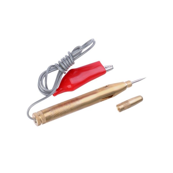 Próbnik tester napiecia 6-24V metalowy AMIO *01036*
