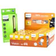 Żarówka 12V Display Philips +30% (20H7+10H4)  + Latarka Slim Xperion 3000 Line Philips