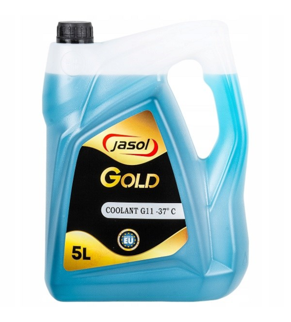 Olej JASOL GOLD Coolant Płyn do chłodnic -37 G11  5l niebieski