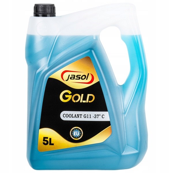 Olej JASOL GOLD Coolant Płyn do chłodnic -37 G11  5l niebieski