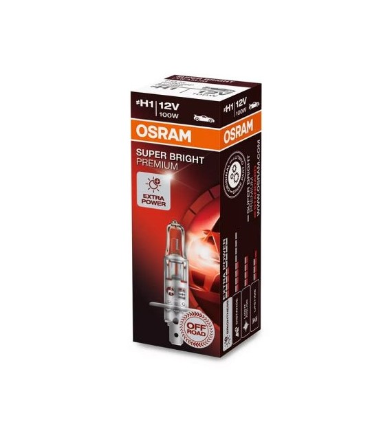 Żarówka 12V H1  100W SUPER BRIGHT PREMIUM OSRAM  (Składane pudełko) qq