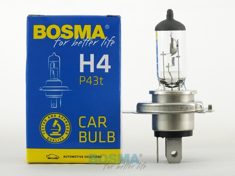 Żarówka 12V H4  60/55W P43 Bosma *1314*