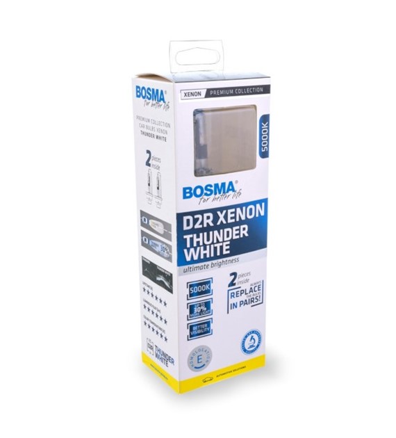 Żarówka XENON THUNDER WHITE D2R 5000K 85V 35W P32d-3 (twin box)
