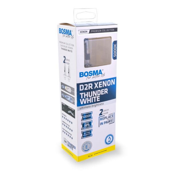 Żarówka XENON THUNDER WHITE D2R 5000K 85V 35W P32d-3 (twin box) qq