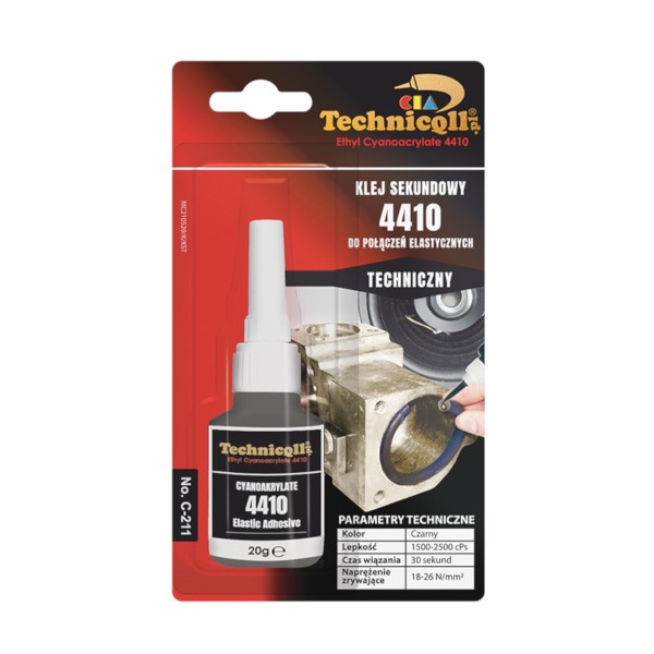 TECHNICQLL- Klej Sekundowy Elastyczny 4410 20g