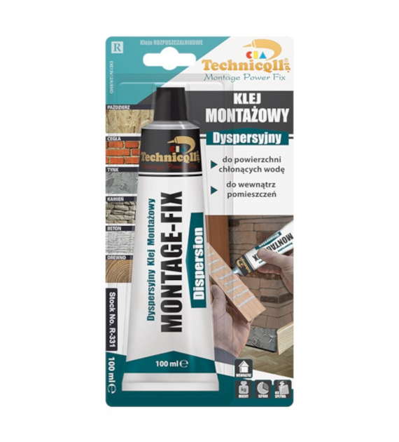 TECHNICQLL- Klej Montażowy Dyspersyjny 100ml
