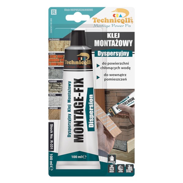 TECHNICQLL- Klej Montażowy Dyspersyjny 100ml