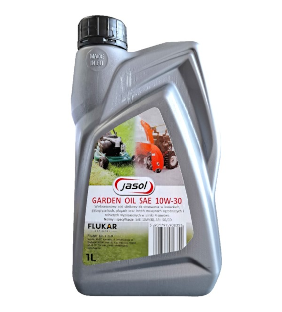 Olej JASOL GARDEN OIL  SAE-10w/30 (do kosiarek , traktorków , agregatów)  1L