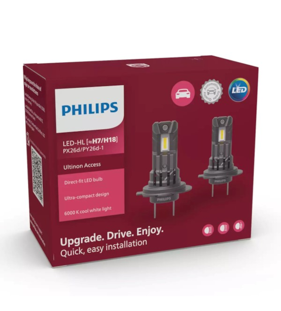 Żarówka Philips 12V 16W LED H7/H18  PX26d/PY26d-1  6000K