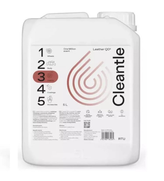 CLEANTLE Leather QD - quick detailer do skóry 5l WW qq