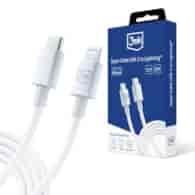 AKC. 3MK Kabel Hyper Cable C to Lightning 20W 1.2m White