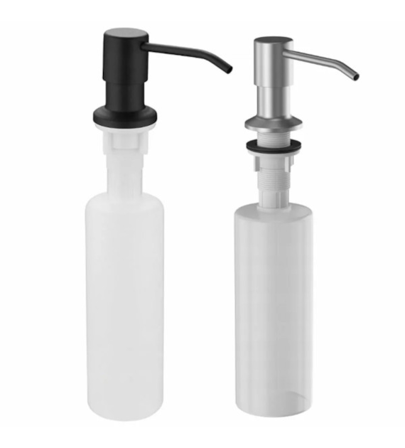 DOZOWNIK NA PŁYN DO ZLEWOZMYWAKA 350ML CZARNY, SREBRNY *XJ5029*