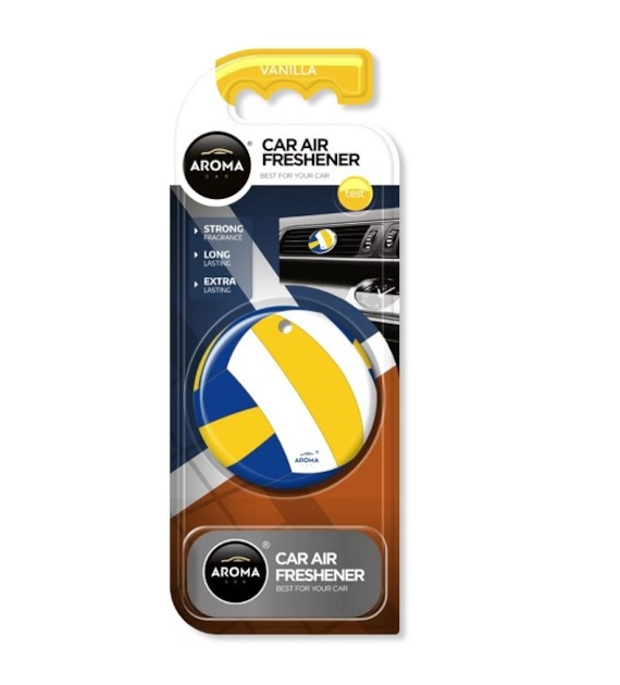 Zapach AROMA CAR Polymer Sport VOLLEYBALL VANILLA  *114633* (op. 14szt)
