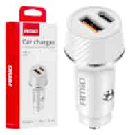 AMIO Ładowarka samochodowa 20W USB-A + USB-C 03878