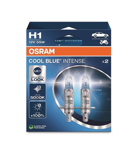 Żarówka 12V H1  55W Osram COOL BLUE INTENSE  EKO 2HB