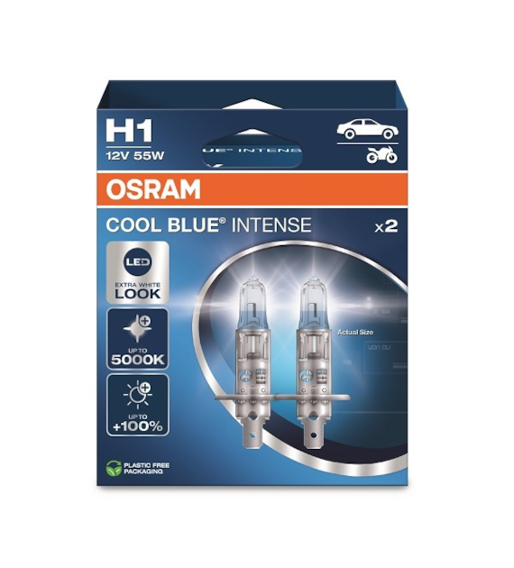 Żarówka 12V H1  55W Osram COOL BLUE INTENSE  EKO 2HB