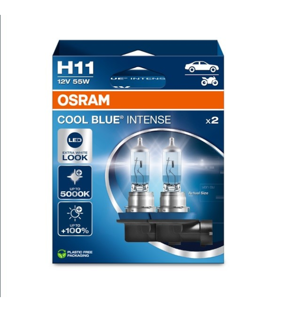 Żarówka 12V H11  55W Osram COOL BLUE INTENSE  EKO 2HB