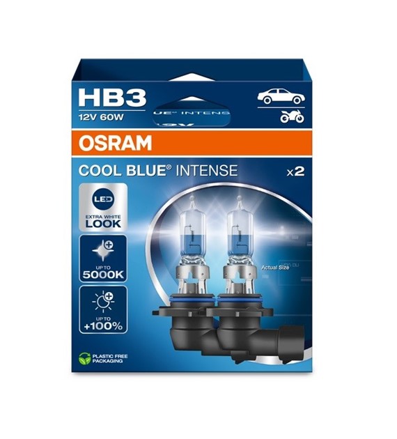 Żarówka 12V HB3 60W OSRAM COOL BLUE INTENSE EKO 2HB