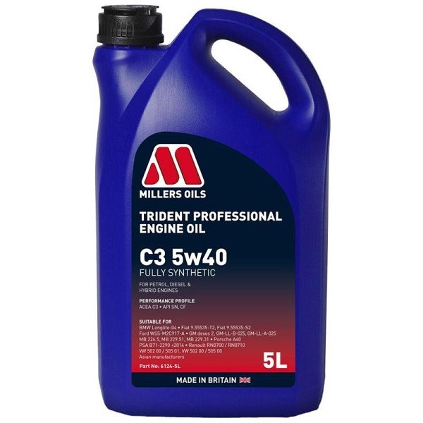 Olej Millers Trident Professional C3 5w40 5l (6124)