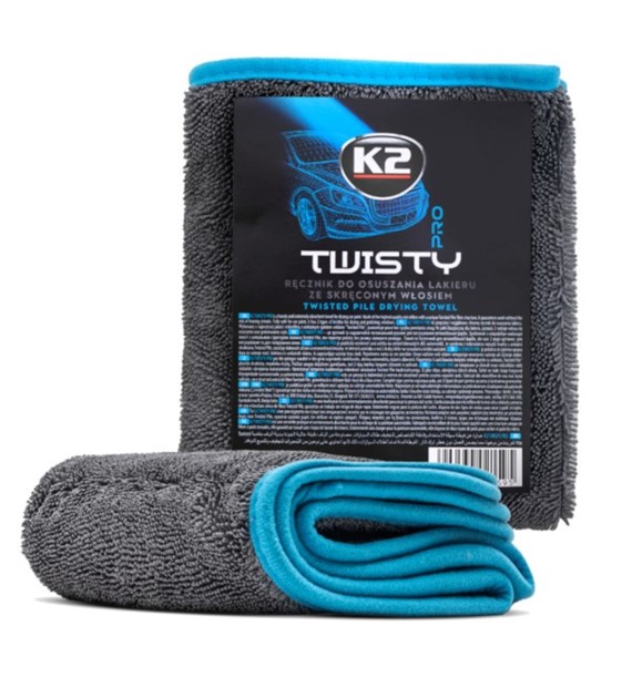 K2 TWISTY PRO Ręcznik do osuszania lakieru ze skręconym włosiem 40x60cm (D0224)