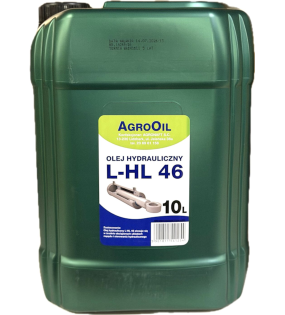 Olej AGROOIL HYDRAULIC HL 46 (hydrauliczny) 10L