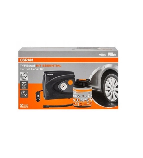 OSRAM zestaw do przebitych opon KIT ESSENTIAL + uszczelniacz 450ml  kompresor pompka (OTS4502ESN) OTSK6