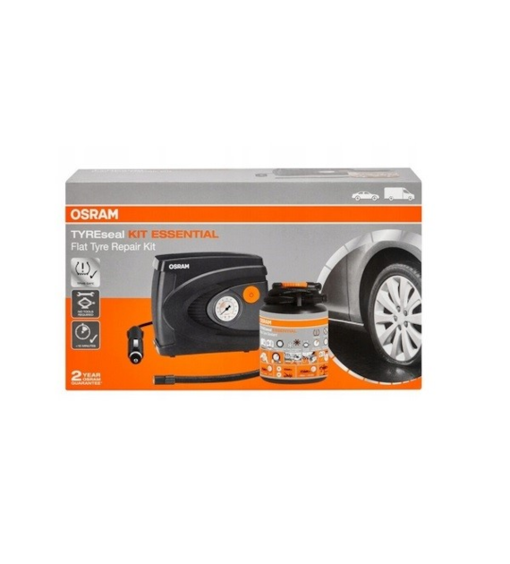 OSRAM zestaw do przebitych opon KIT ESSENTIAL + uszczelniacz 450ml  kompresor pompka OTSK6ESN