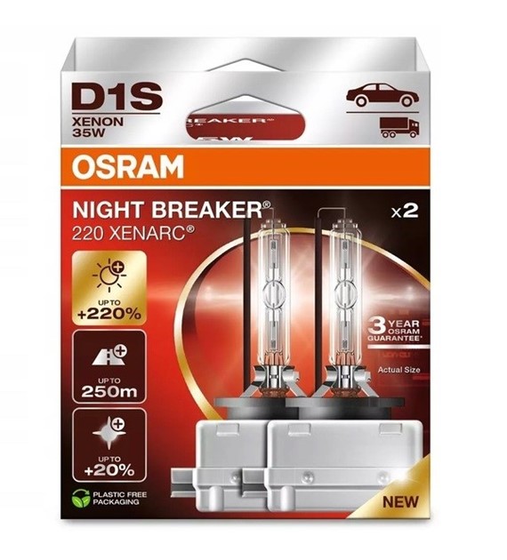 Żarówka Xenon  Osram  D1S 35W XENARC NIGHT BREAKER 220 D1S 2HB