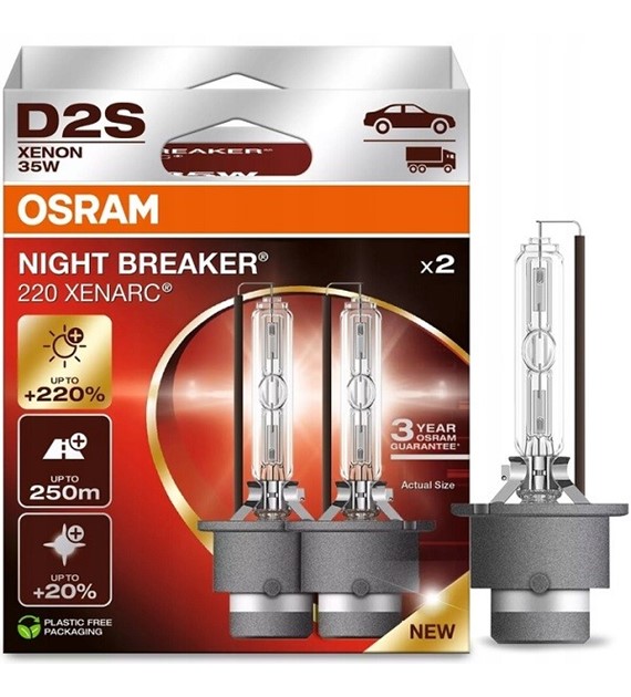 Żarówka Xenon  Osram  D2S 35W XENARC NIGHT BREAKER 220 D2S 2HB