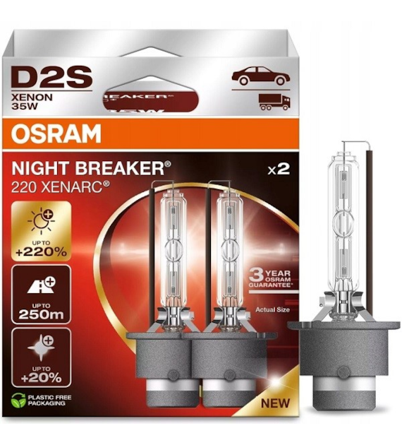 Żarówka Xenon  Osram  D2S 35W XENARC NIGHT BREAKER 220 D2S 2HB