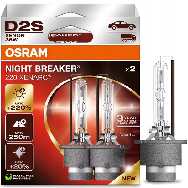 Żarówka Xenon  Osram  D2S 35W XENARC NIGHT BREAKER 220 D2S 2HB