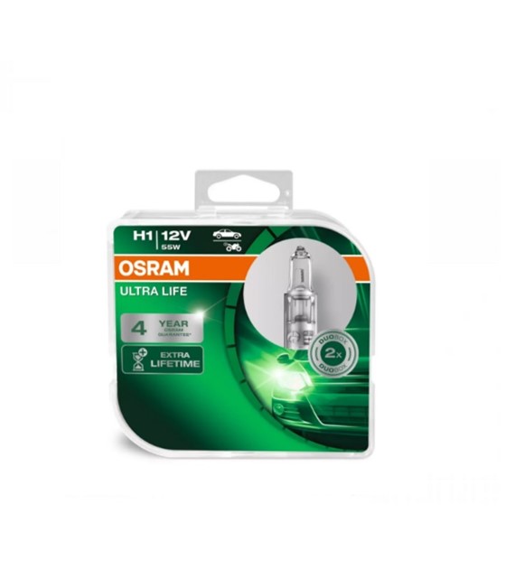 Żarówka 12V H1  55W Osram ULTRA LIFE H1 2HB 2szt.