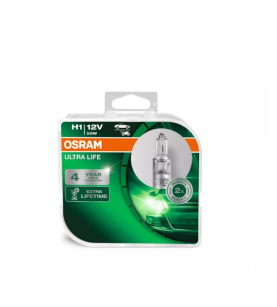 Żarówka 12V H1  55W Osram ULTRA LIFE H1 2HB 2szt.