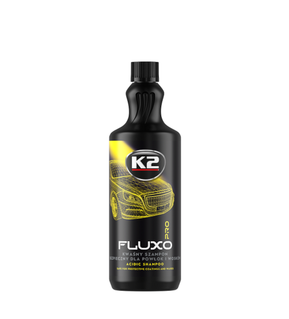 K2 FLUXO PRO kwaśny szampon samochodowy do powłok i wosków 1L (D0251)
