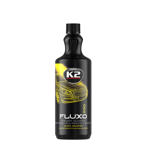K2 FLUXO PRO kwaśny szampon samochodowy do powłok i wosków 1L (D0251)