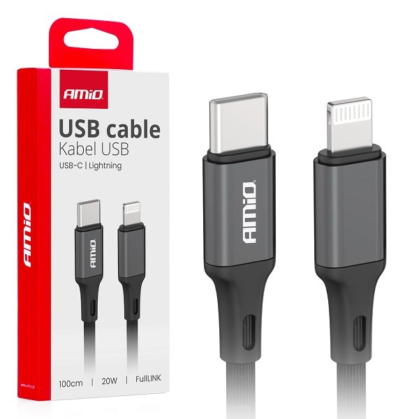 Kabel USB - USB C PD20W 100cm  AMIO *03904*