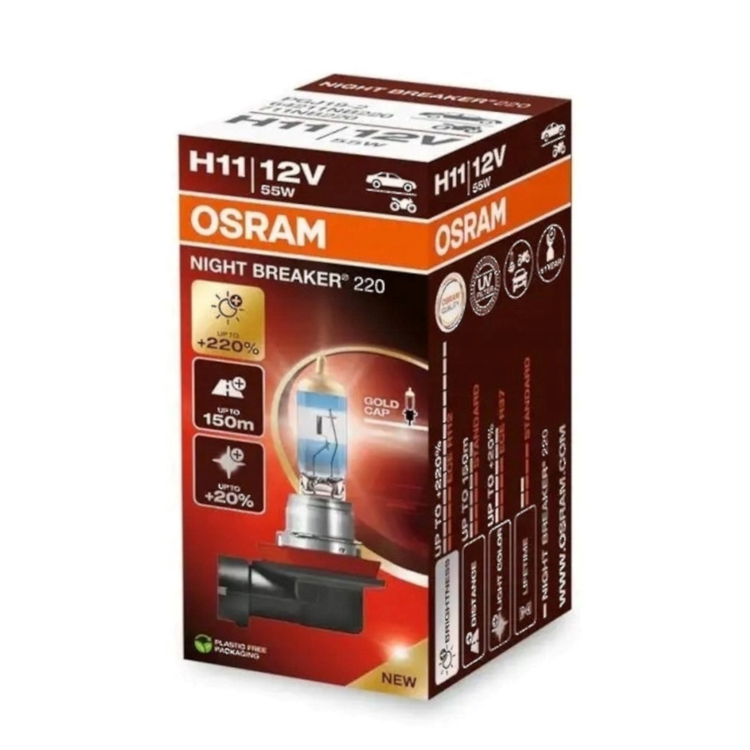 Żarówka 12V H11  55W Osram NIGHT BREAKER LASER +220% EKO *64211NB220* 1szt