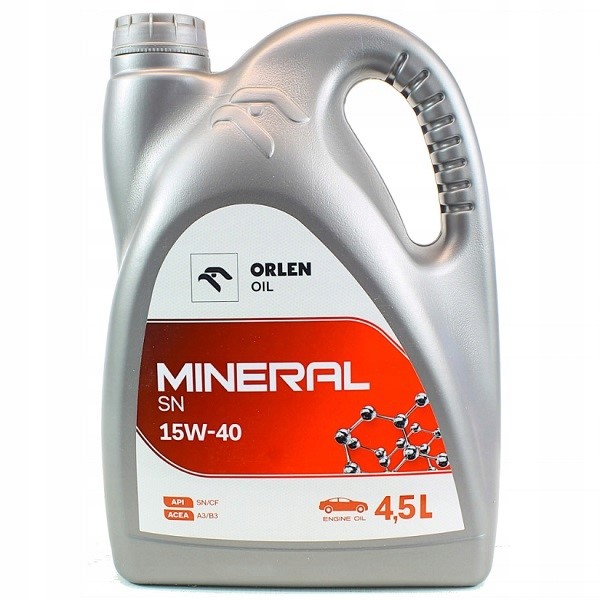 Olej Orlen  Mineral SN  15W/40 op. 4,5l ( dawny Lotos Mineral )